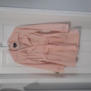 Cynthia Rowley peach colored trench